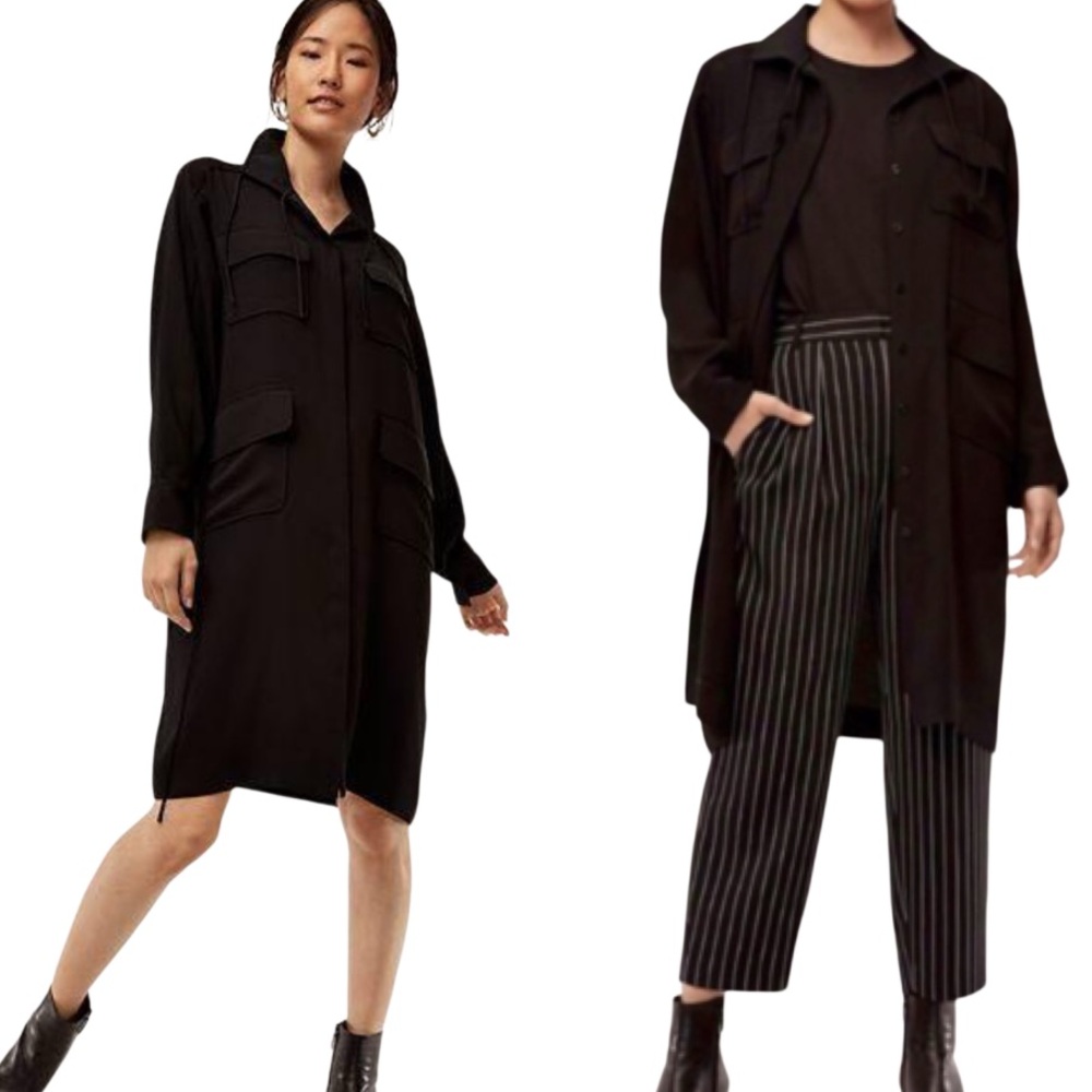 Aritzia Babaton Howitt Black Jacket Dress